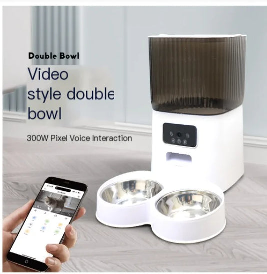 5L Smart Automatic Cat Feeder with Camera and Voice